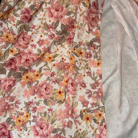 Floral Maxi Skirt with Side Slit - Picture 2 of 2